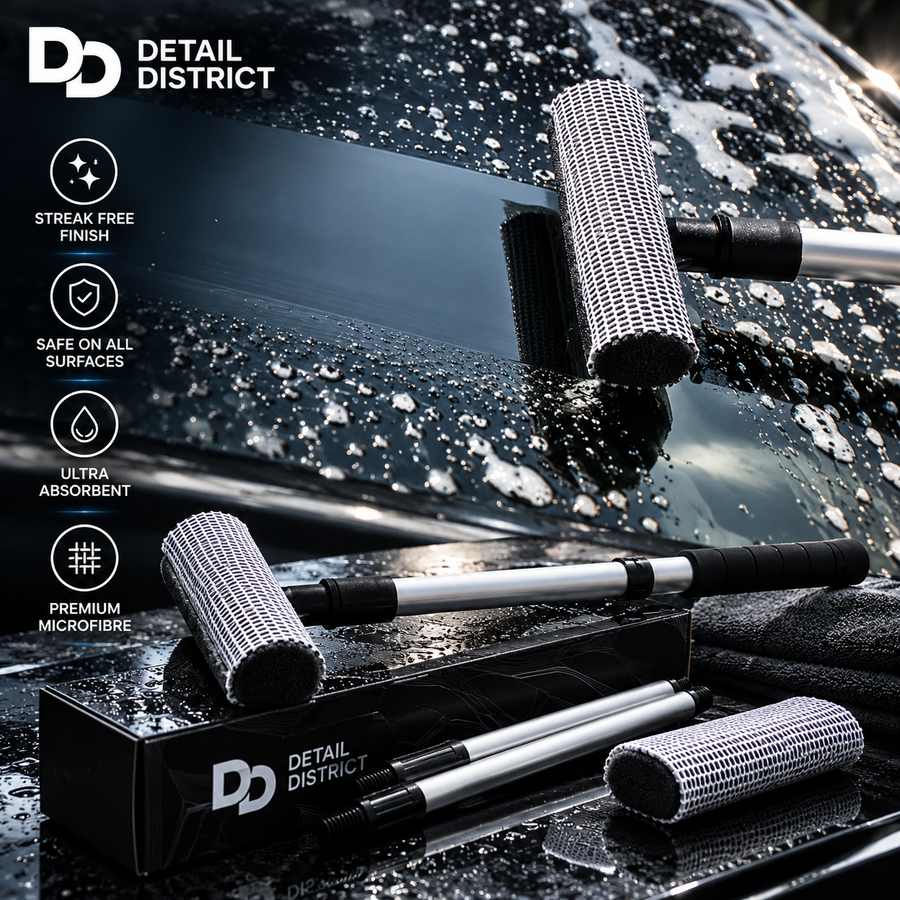 Double-Sided Glass Wiper Brush for Car Cleaning