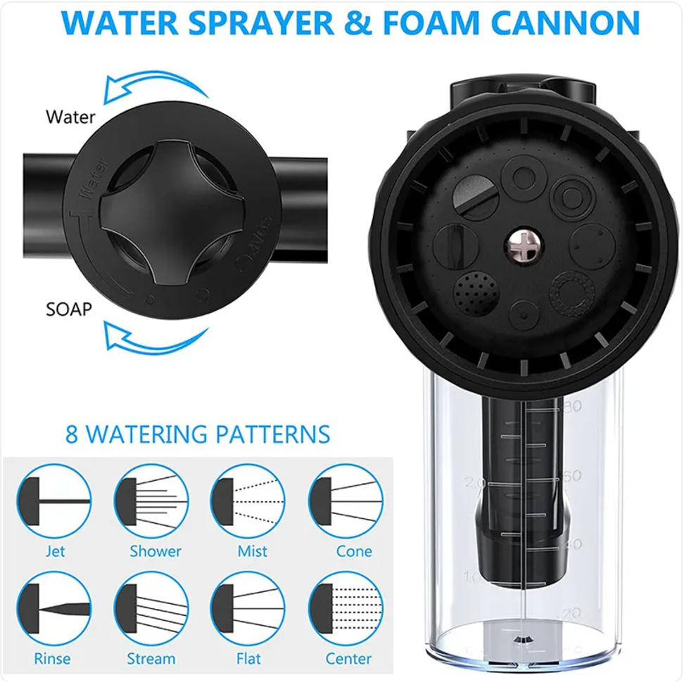 Multi-Purpose Foam Water Gun for Car Detailing